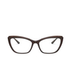 Dolce & Gabbana® Cat-eye Eyeglasses: DG5054 color Havana On Transparent Brown 3185 - product thumbnail 1/3.