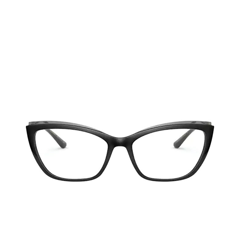 Dolce & Gabbana DG5054 Eyeglasses 3246 black on transparent grey - 1/4