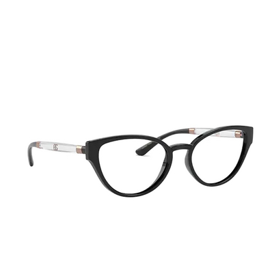 Dolce & Gabbana DG5055 Eyeglasses 5012 black - three-quarters view