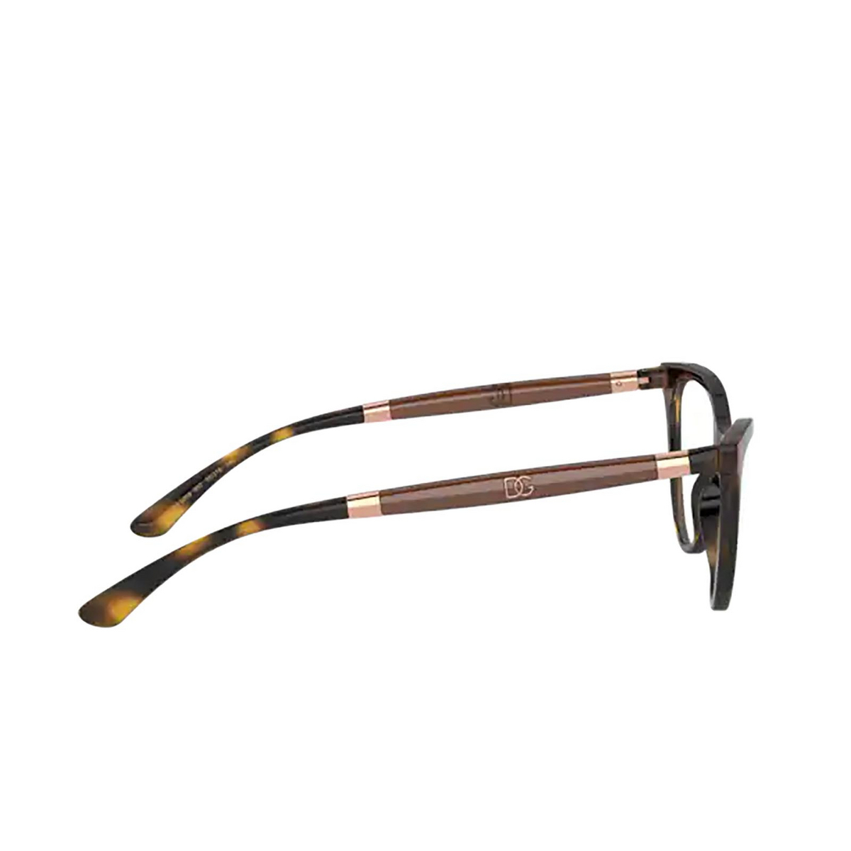 Dolce & Gabbana® Cat-eye Eyeglasses: DG5058 color Havana 502 - 3/3.