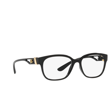 Dolce & Gabbana DG5066 Eyeglasses 501 black - three-quarters view