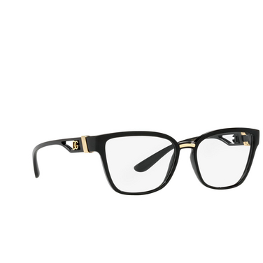 Dolce & Gabbana DG5070 Eyeglasses 501 black - three-quarters view