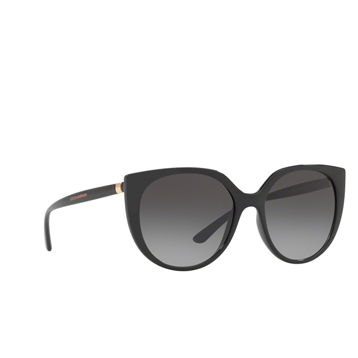 Dolce & Gabbana DG6119 Sunglasses 501/8G BLACK - three-quarters view