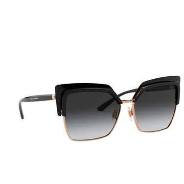Dolce & Gabbana DG6126 Sunglasses 501/8G black - three-quarters view