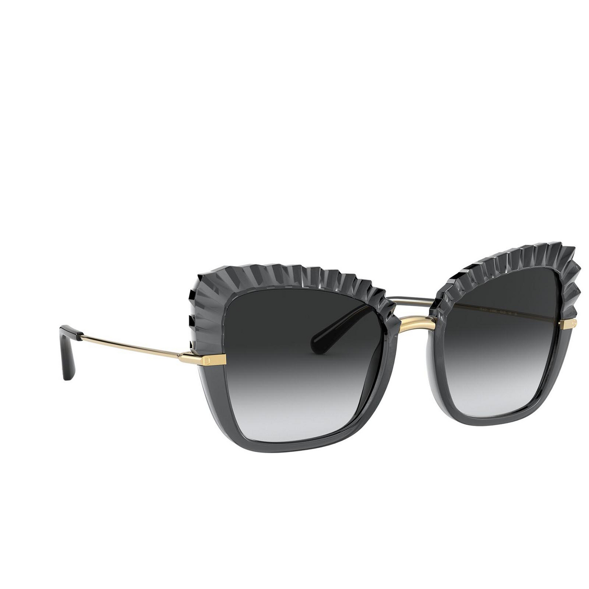 Dolce & Gabbana DG6131 Sunglasses 31608G Transparent Grey - three-quarters view