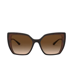 Dolce & Gabbana® Square Sunglasses: DG6138 color 318513 Havana On Transparent Brown 