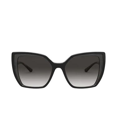 Lunettes de soleil Dolce & Gabbana DG6138 32468G black on transparent grey - Vue de face