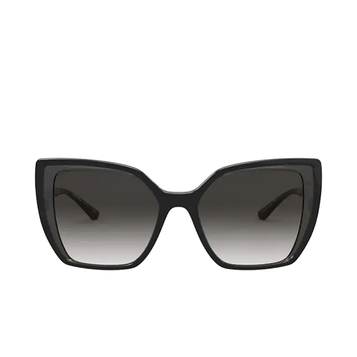 Dolce & Gabbana DG6138 Sunglasses 32468G Black On Transparent Grey - front view