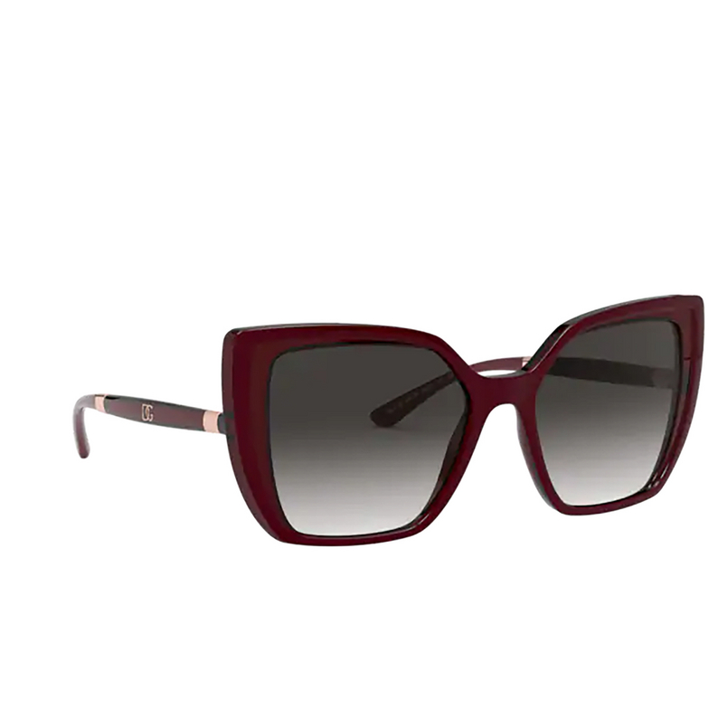 Dolce & Gabbana DG6138 Sunglasses 32478G bordeaux on transparent pink - 2/4