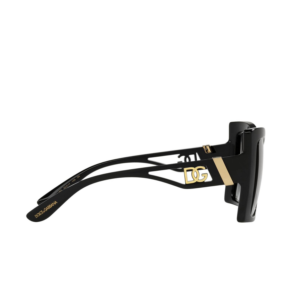 Dolce & Gabbana® Butterfly Sunglasses: DG6141 color 501/8G Black - product thumbnail 3/3
