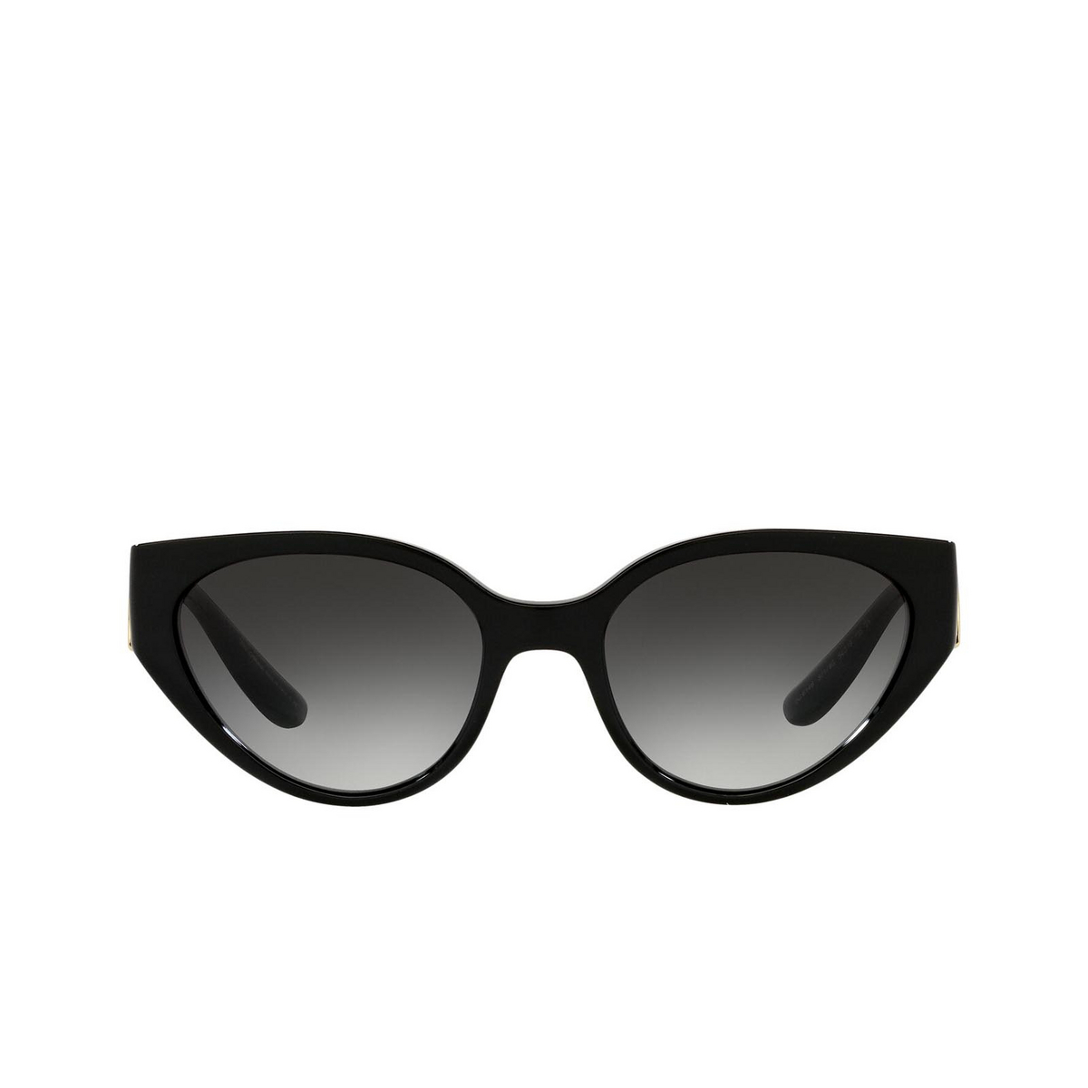 Dolce & Gabbana® Cat-eye Sunglasses: DG6146 color Black 501/8G - front view.