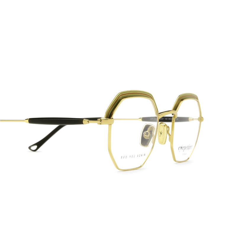 Eyepetizer AIR Eyeglasses C.4 green and gold - 3/4