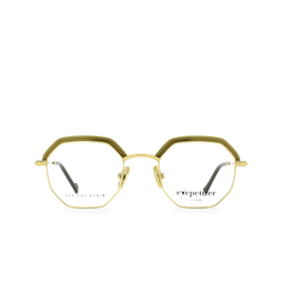 Eyepetizer® Irregular Eyeglasses: Air color Green And Gold C.4.