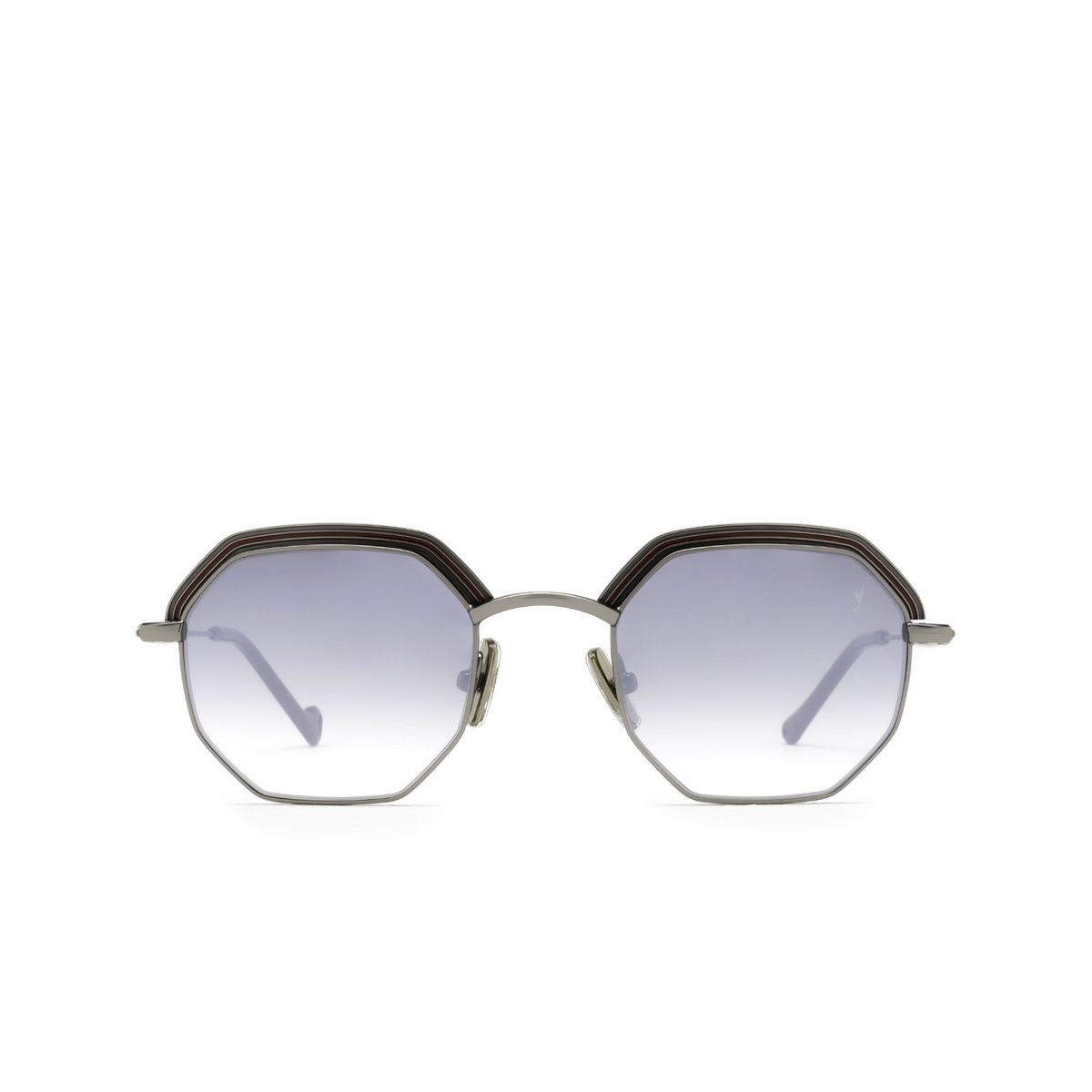 Eyepetizer® Irregular Sunglasses: Air Sun color Bordeaux And Gun C.3-27F - front view.