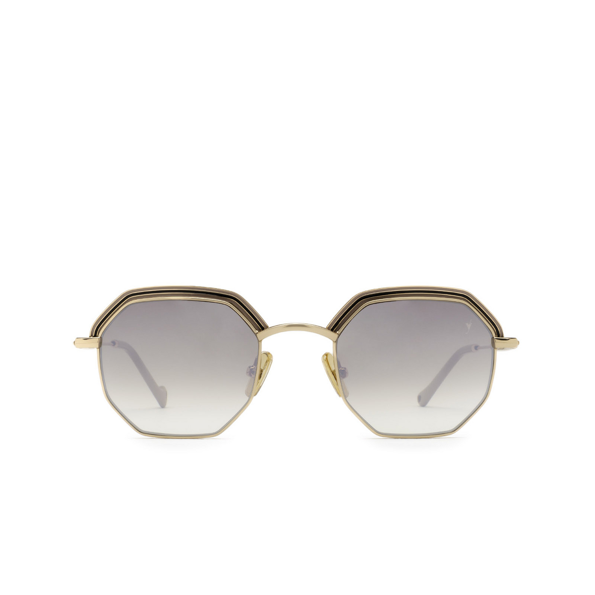 Eyepetizer® Irregular Sunglasses: Air Sun color Beige And Rose Gold C.9-18F - front view.
