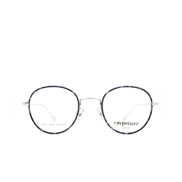 Eyepetizer® Round Eyeglasses: Alain color Blue Havana C 1-K.