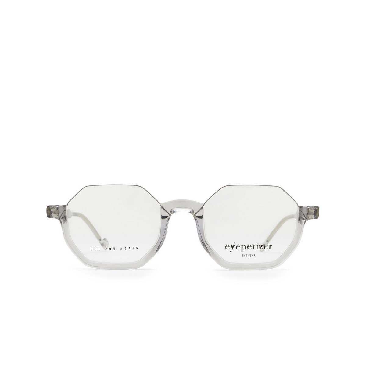 Eyepetizer® Irregular Eyeglasses: Andy color Grey C.h/h - front view.