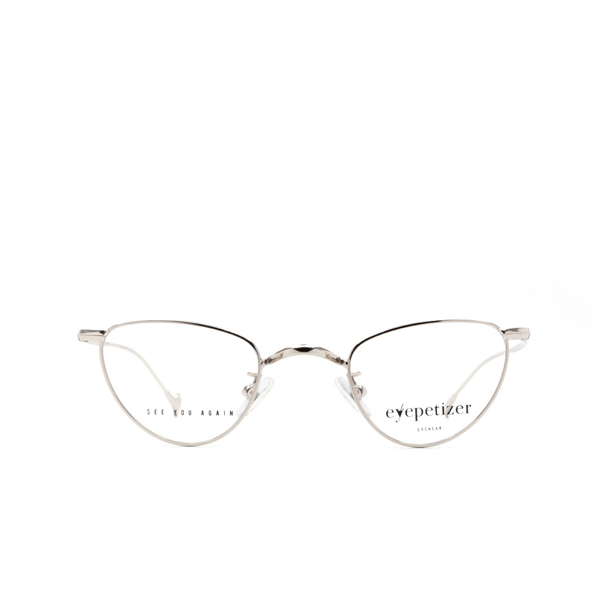 Eyepetizer® Cat-eye Eyeglasses: Bovary color Silver C 1 - 1/3.