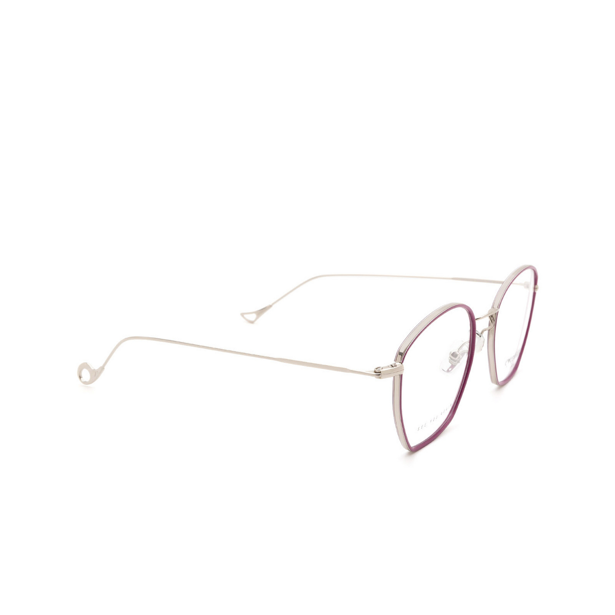 Eyepetizer® Irregular Eyeglasses: Colette color Violet C.1-A - three-quarters view.