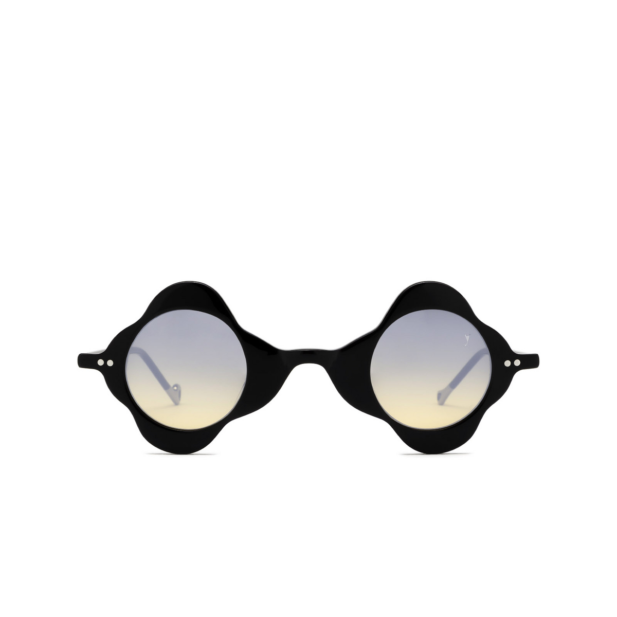 Eyepetizer® Irregular Sunglasses: Diciotto color Black C.A-41F - front view.