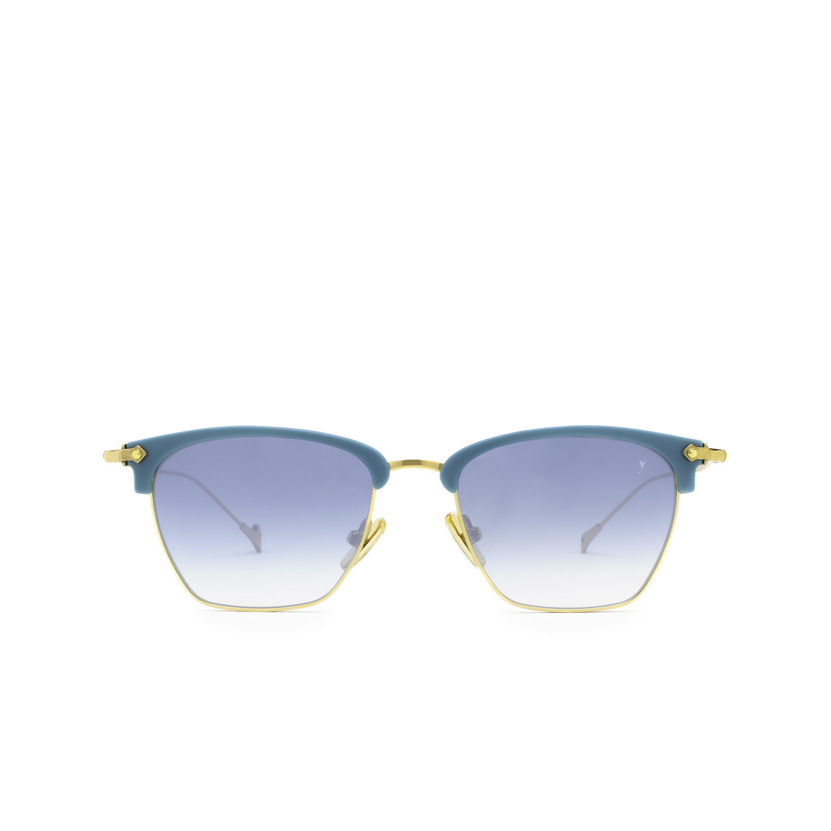 Eyepetizer® Irregular Sunglasses: Don color Petrol Blue Matt C.P-4-26F - front view.