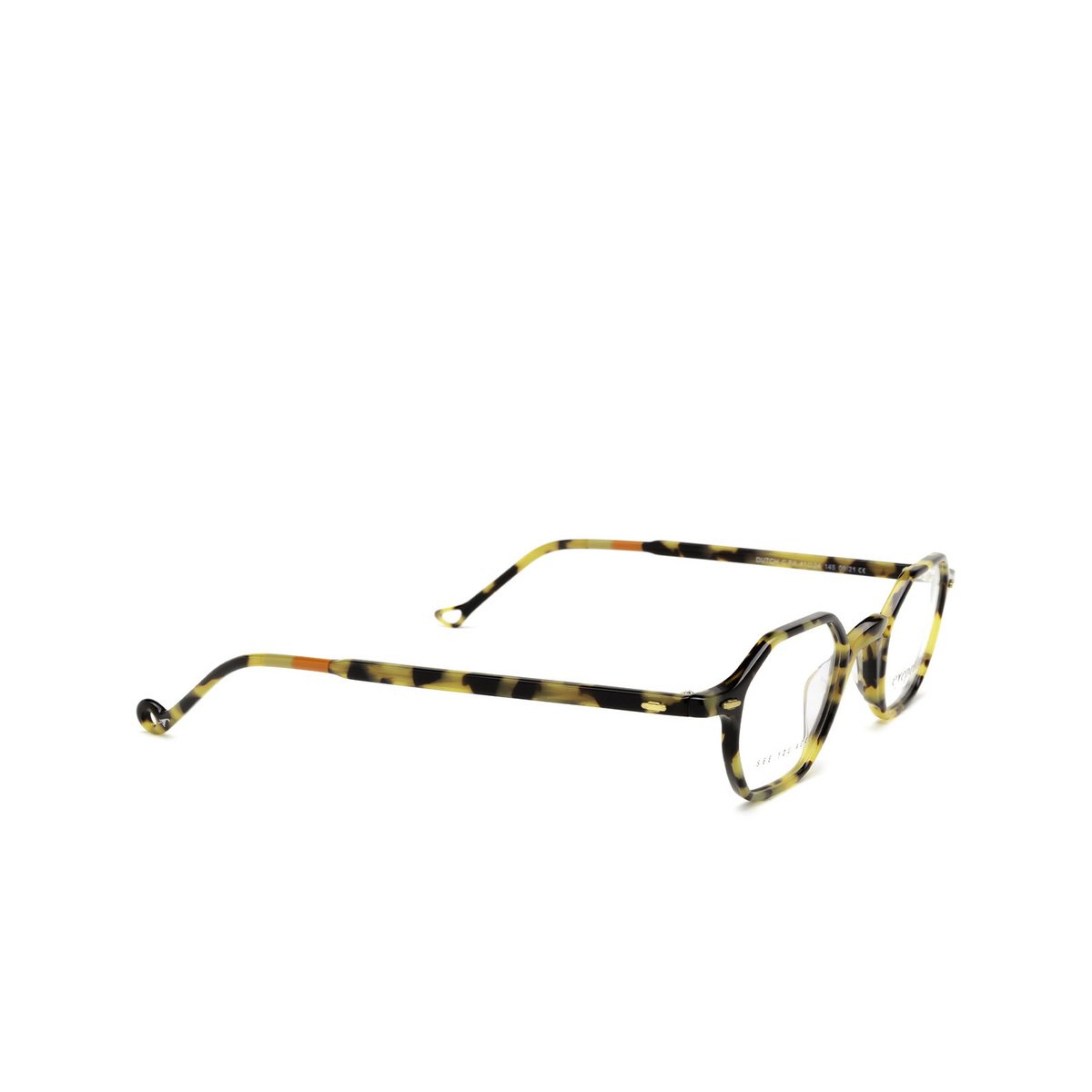 Eyepetizer® Irregular Eyeglasses: Dutch color Avana C.f-i - three-quarters view.