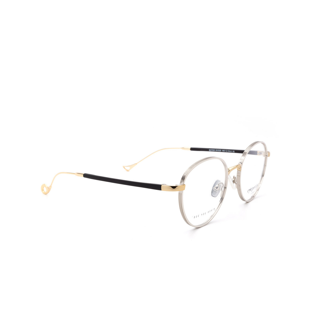 Eyepetizer ECTOR Eyeglasses C 1/4A Silver / Gold - three-quarters view