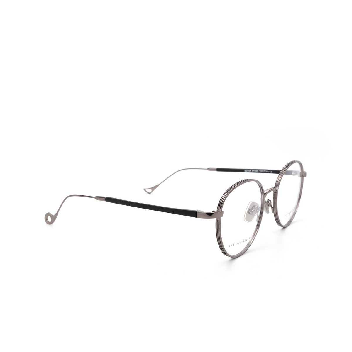 Eyepetizer ECTOR Eyeglasses C 3-A Gunmetal - three-quarters view