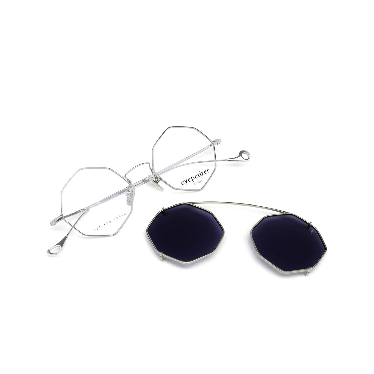 Eyepetizer® Irregular Eyeglasses: Eiffel Vintage color Silver C.1 - 7/7.