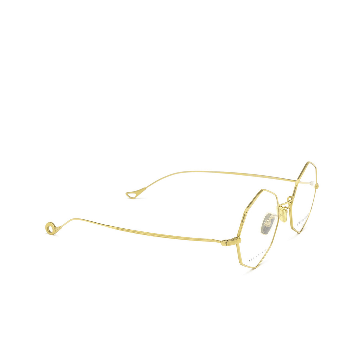 Eyepetizer® Irregular Eyeglasses: Eiffel Vintage color Gold C.4 - three-quarters view.