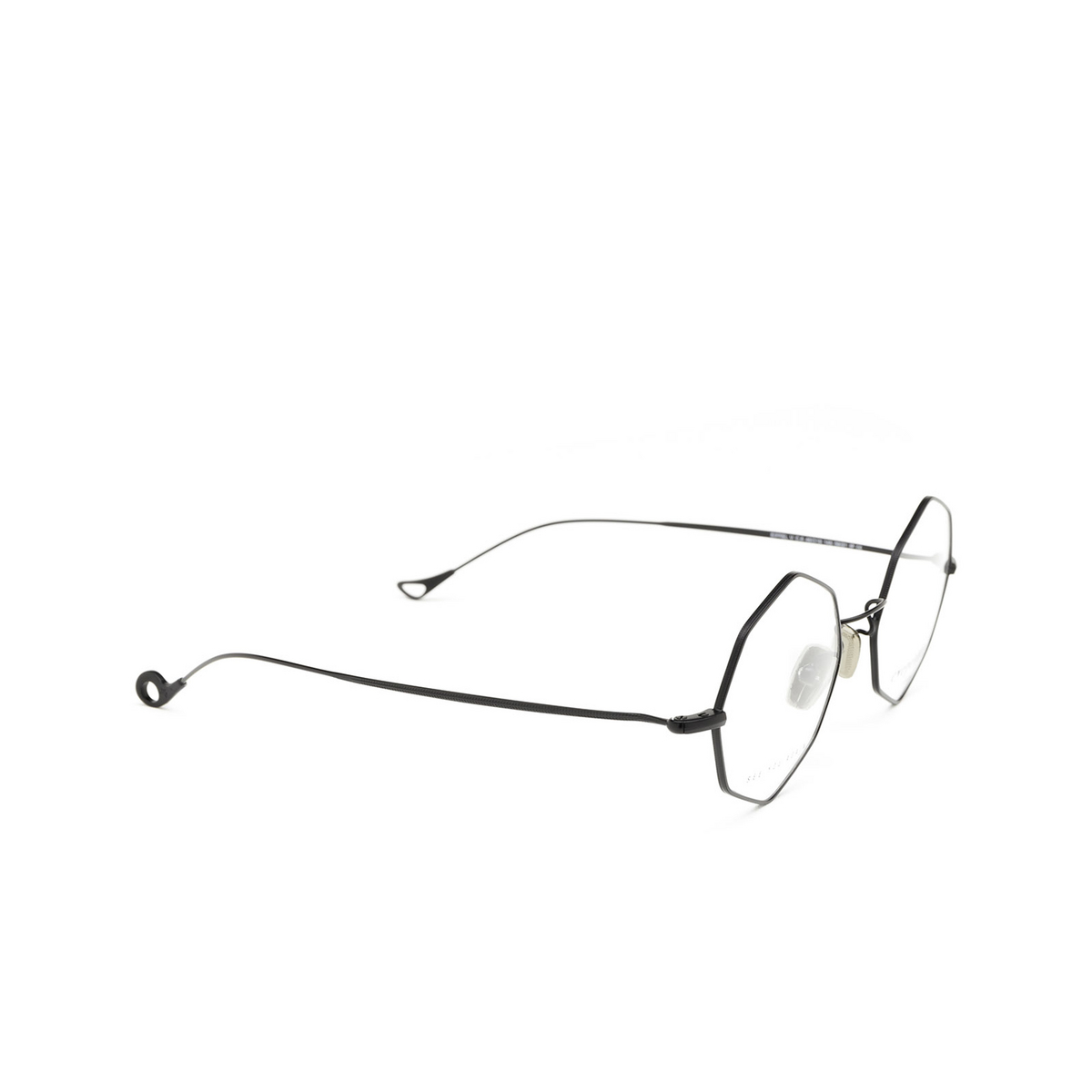 Eyepetizer® Irregular Eyeglasses: Eiffel Vintage color Black C.6 - three-quarters view.