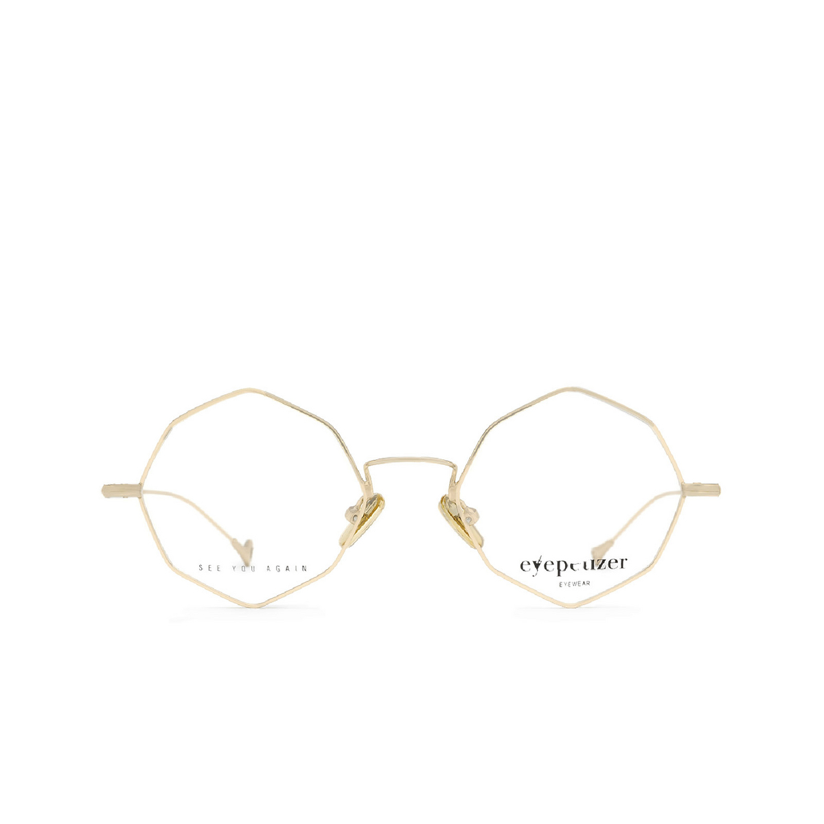Eyepetizer® Irregular Eyeglasses: Eiffel Vintage color Rose Gold C.9 - front view.
