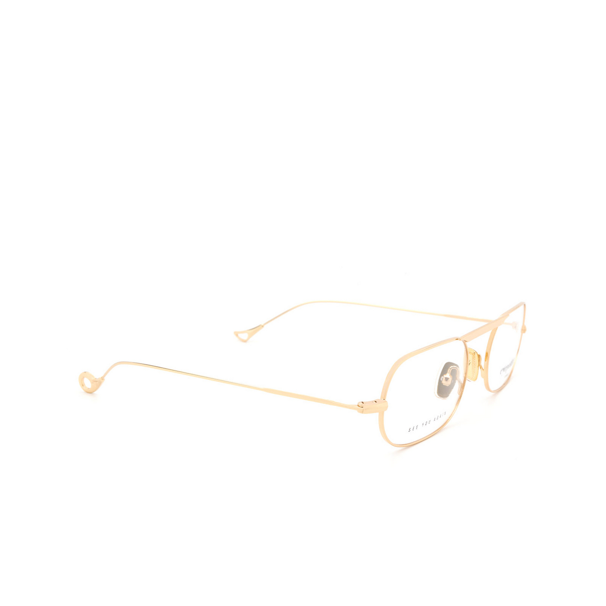 Eyepetizer ERIC Eyeglasses C.4 Gold - three-quarters view