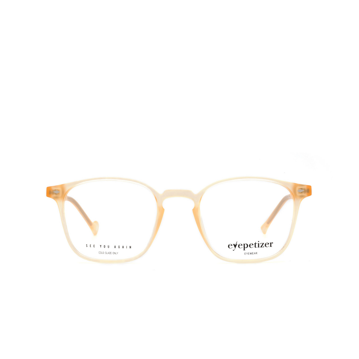 Eyepetizer® Square Eyeglasses: Francis color Matte Honey C B-b - 1/3.