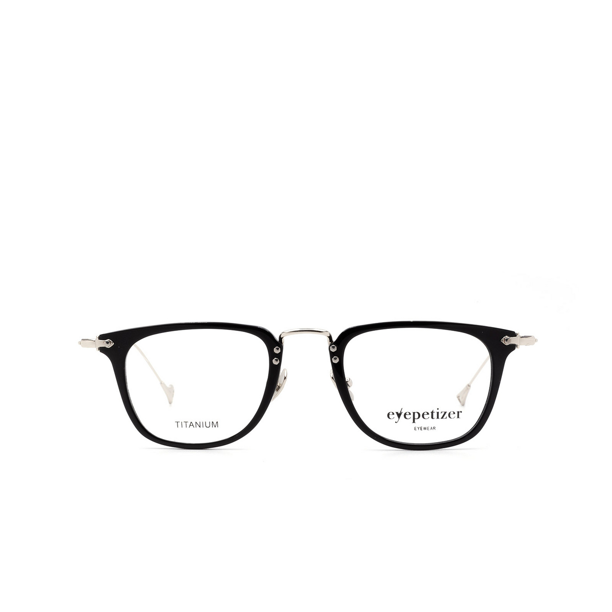 Eyepetizer® Square Eyeglasses: Gellert color Black C A-1 - 1/3.