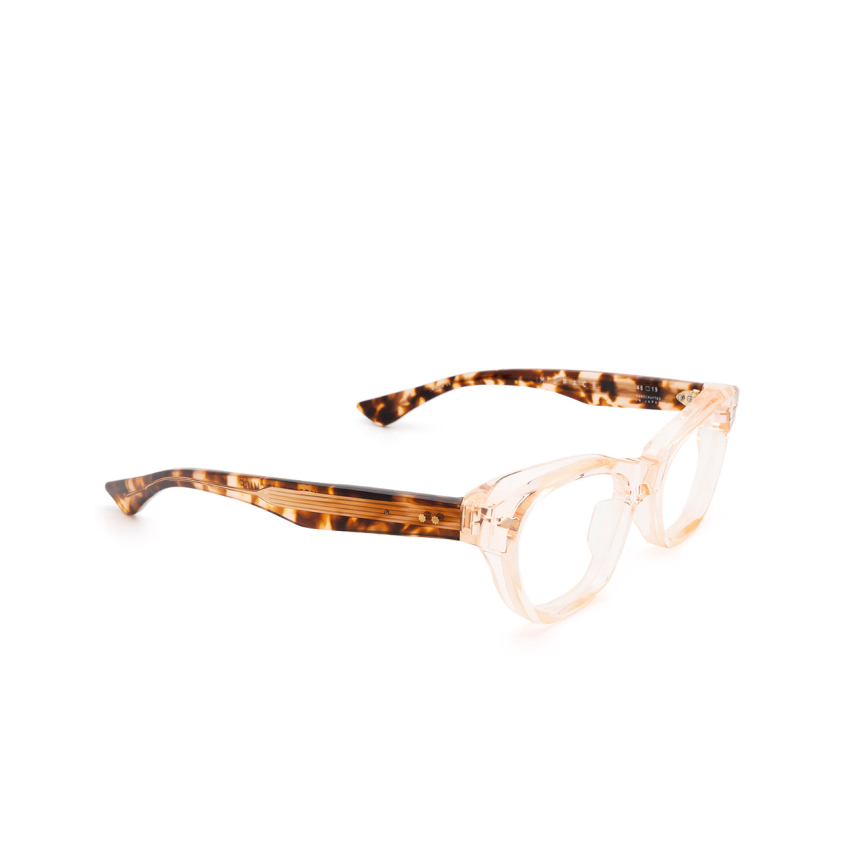 Jacques Marie Mage GRACE Eyeglasses QUARTZ Transparent Pink - three-quarters view