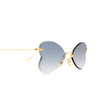 Gafas de sol Eyepetizer GRETA C.4-25F gold - Miniatura del producto 3/4