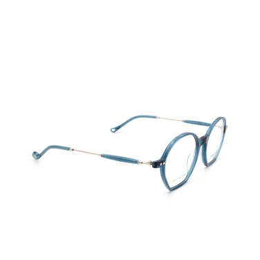 Occhiali da vista Eyepetizer HUIT C.1-Z transparent blue - tre quarti