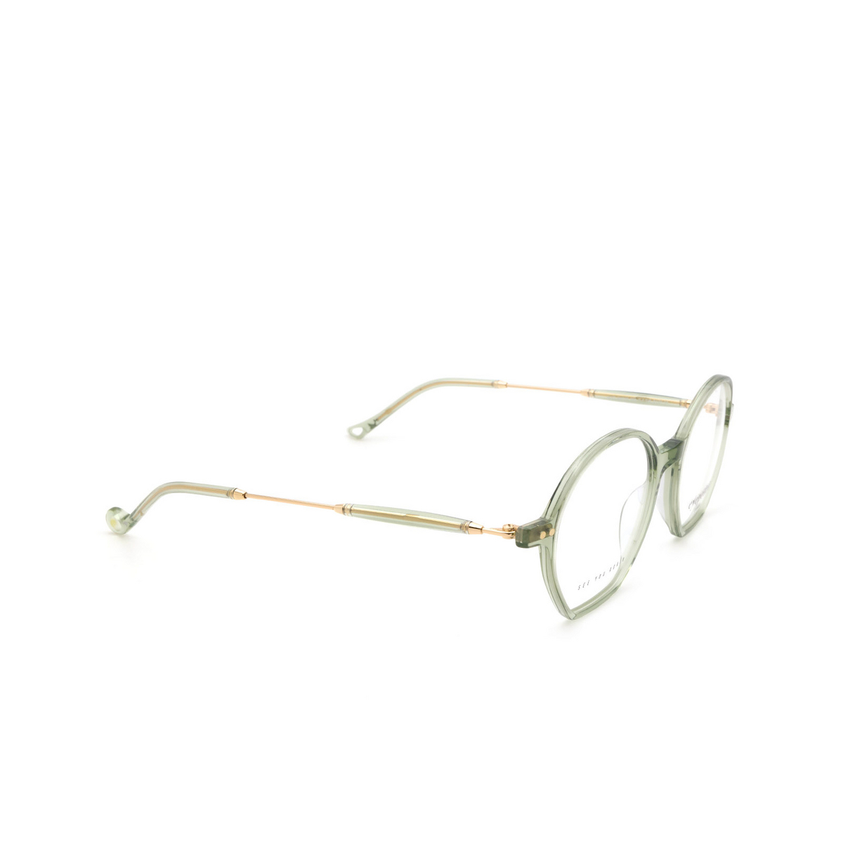 Eyepetizer HUIT Eyeglasses C.4-E/E Green Sage - three-quarters view