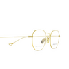 Eyepetizer® Irregular Eyeglasses: Ian color Gold C.4 - product thumbnail 3/3.
