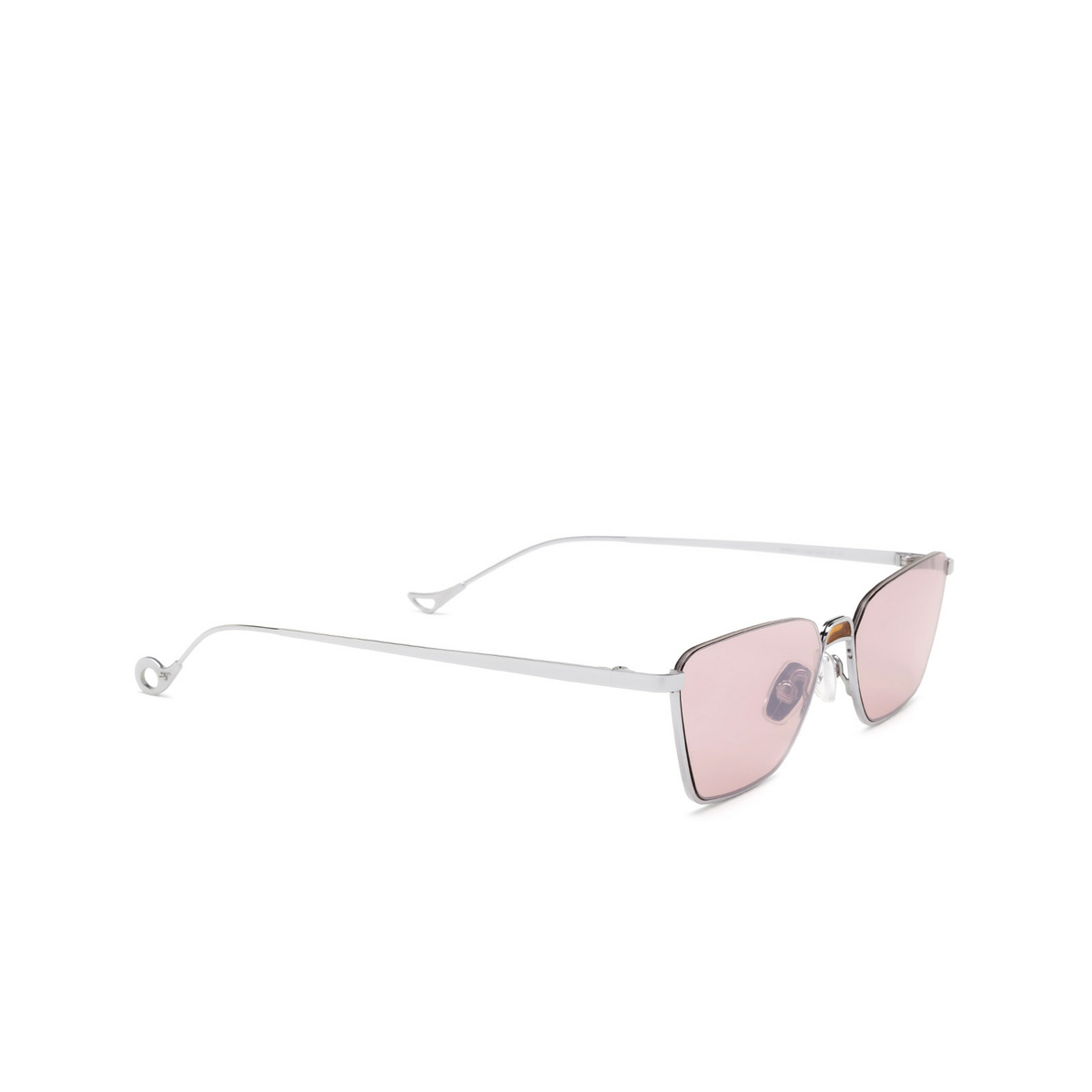 Eyepetizer® Irregular Sunglasses: Kanda color Silver C.1-28F - three-quarters view.