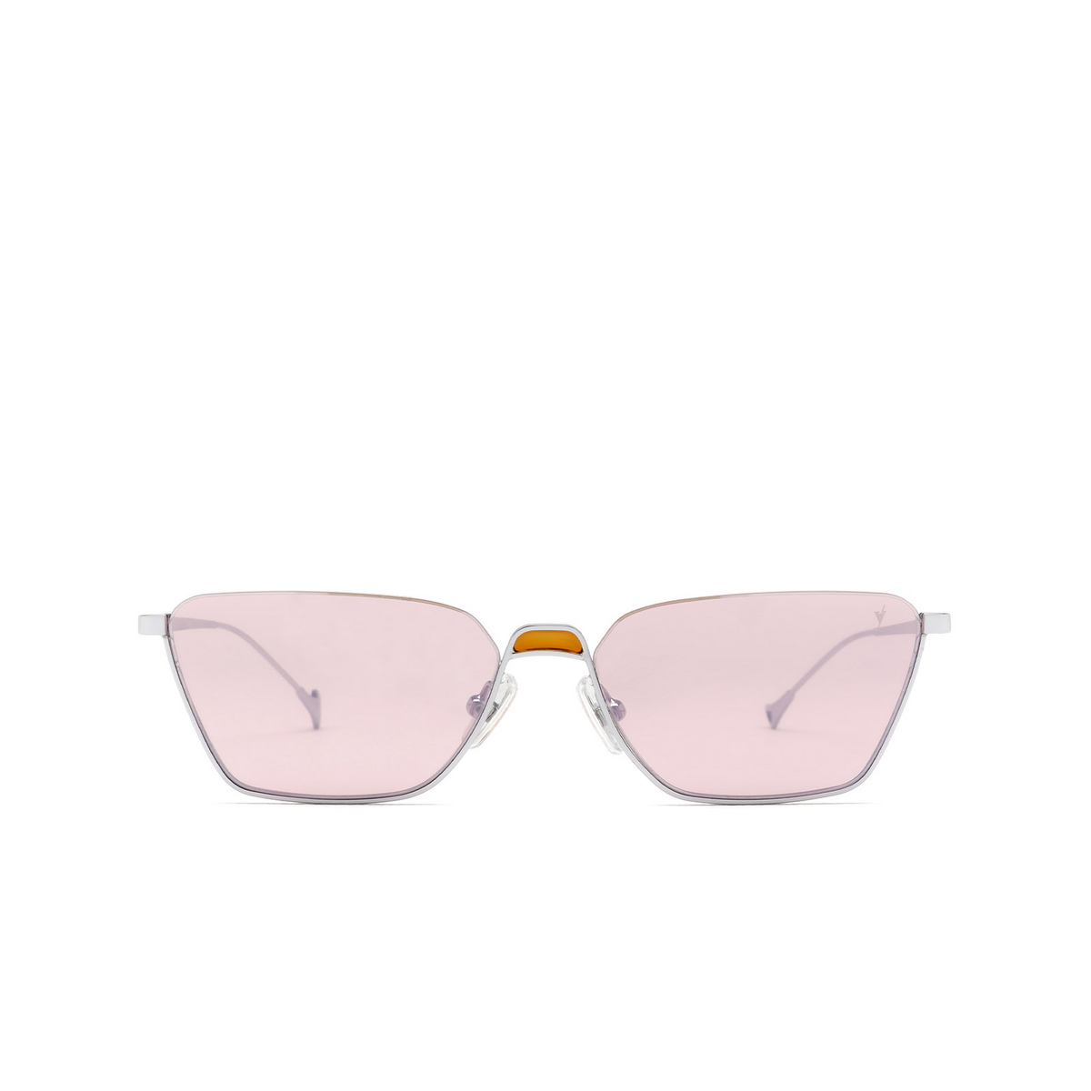 Eyepetizer® Irregular Sunglasses: Kanda color Silver C.1-28F - front view.
