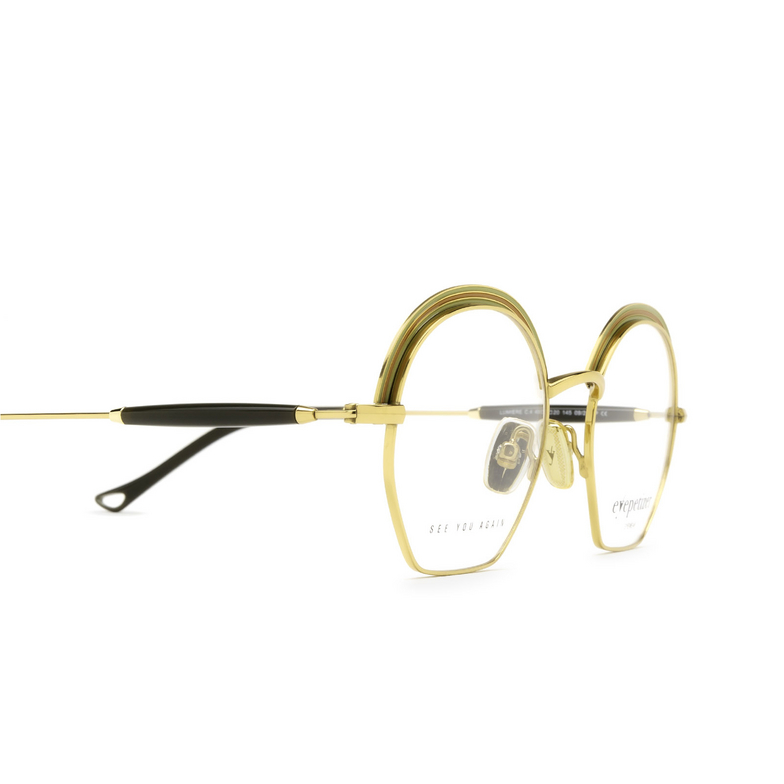 Eyepetizer LUMIERE Eyeglasses C.4 green and gold - 3/4