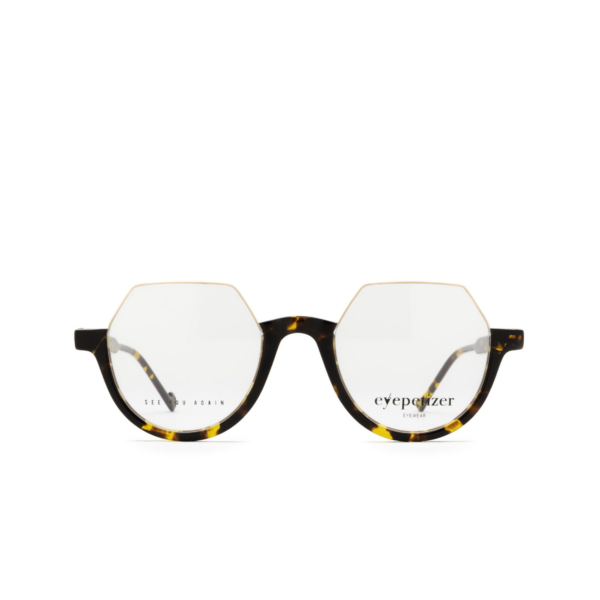 Eyepetizer® Irregular Eyeglasses: Mary color Dark Havana C.i - front view.