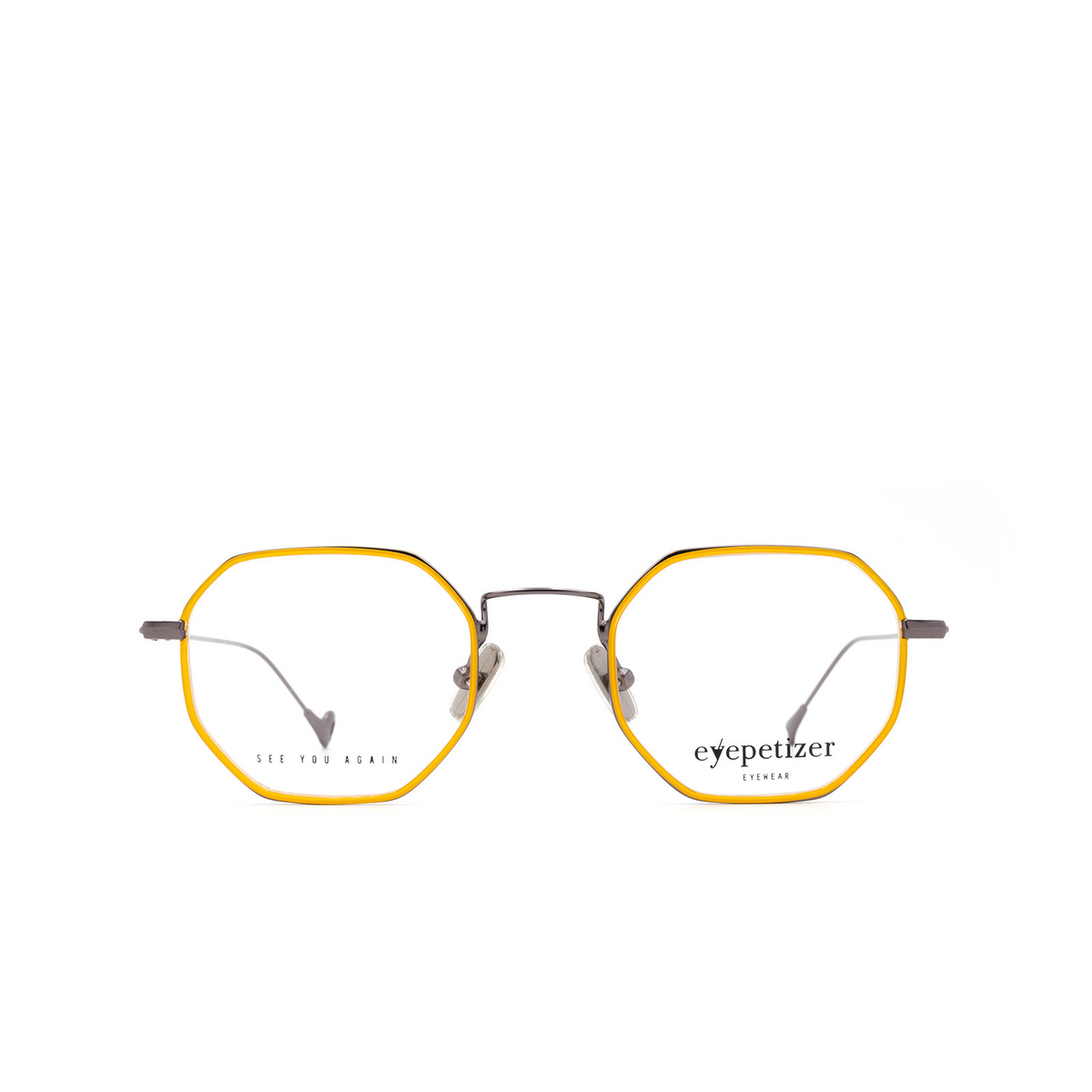 Eyepetizer® Irregular Eyeglasses: Mathieu color Saffron C 3-1 - 1/3.