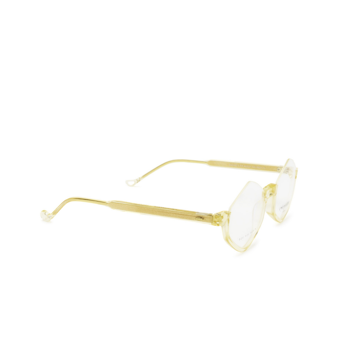 Eyepetizer® Irregular Eyeglasses: Ondine color Honey C.f/f - three-quarters view.