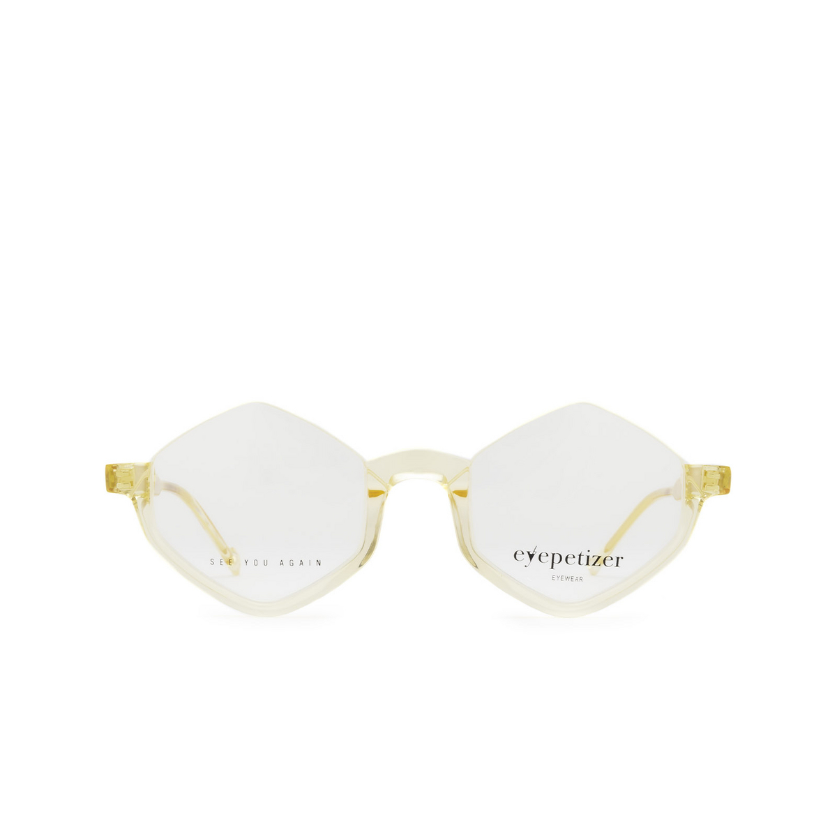 Eyepetizer® Irregular Eyeglasses: Ondine color Honey C.f/f - front view.