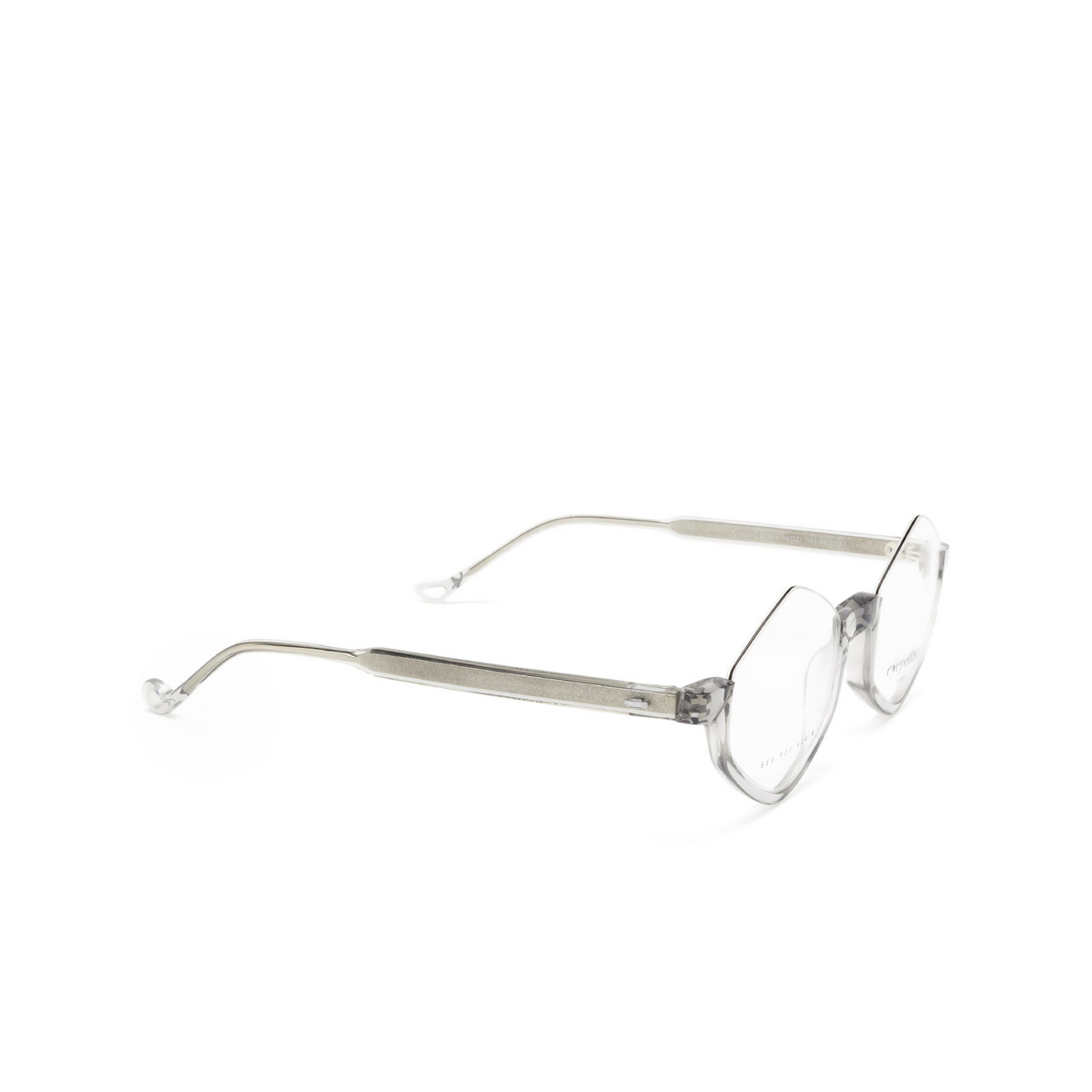 Eyepetizer® Irregular Eyeglasses: Ondine color Grey C.h/h - three-quarters view.