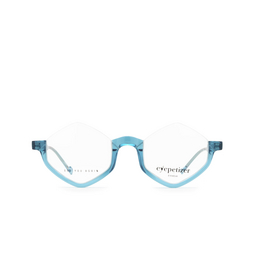 Eyepetizer® Irregular Eyeglasses: Ondine color Teal Blue C.i/i.