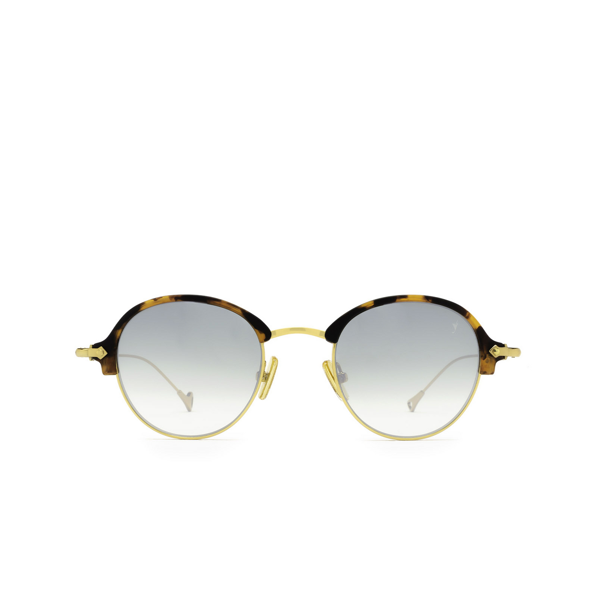 Eyepetizer® Round Sunglasses: Robert color Avana Matt C.G-4-25F - front view.